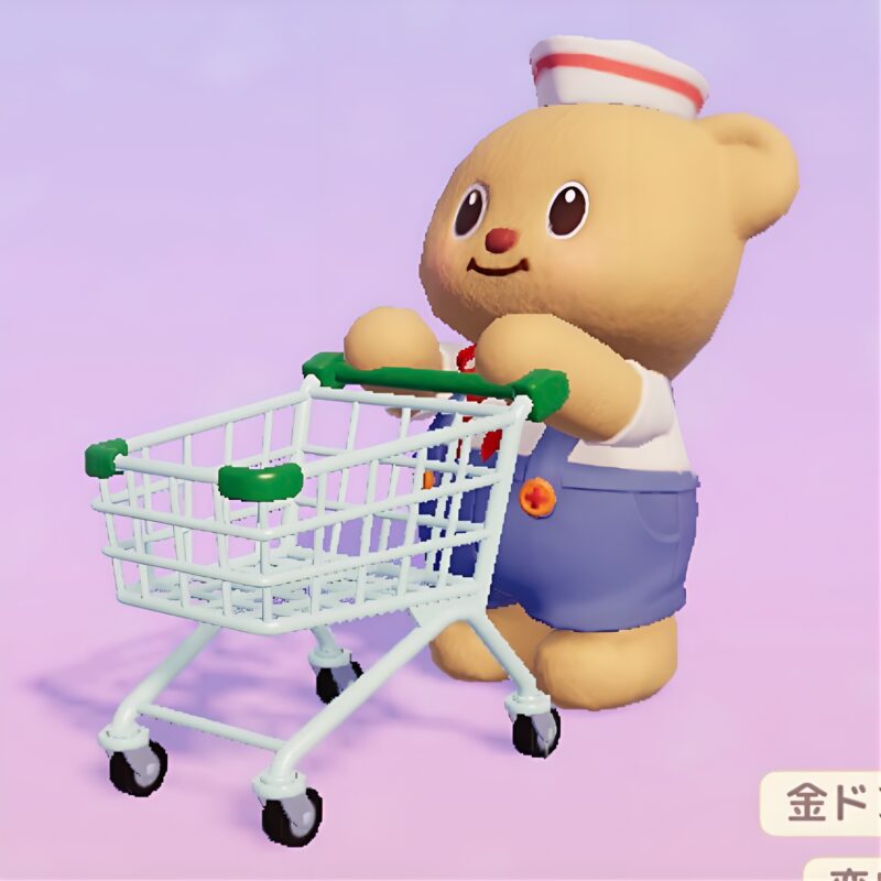 変身バターベア『テイスティ』のアイテム『店員ベアのカート』の画像。