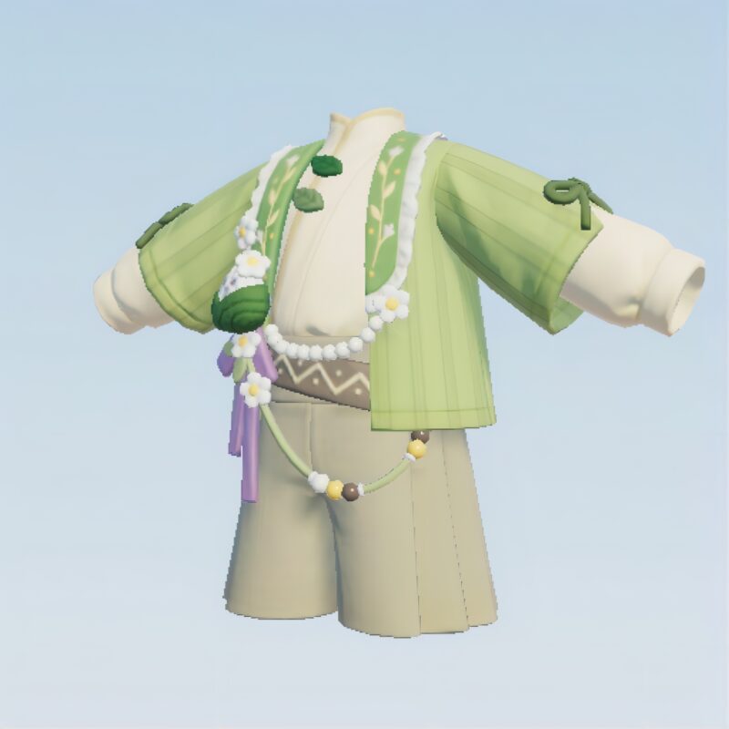 仲夏の端陽のアイテム『ちまき葉の清夏セットアップ』のゲーム画像