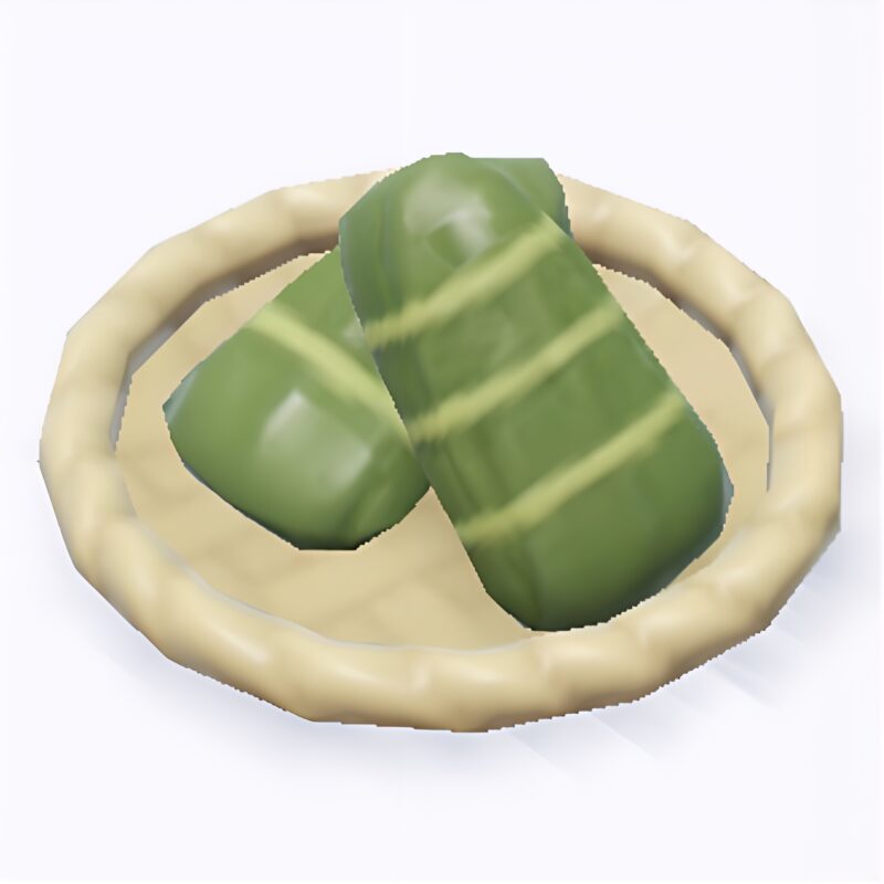 仲夏の端陽の料理『枕型の白米ちまき』のゲーム画像