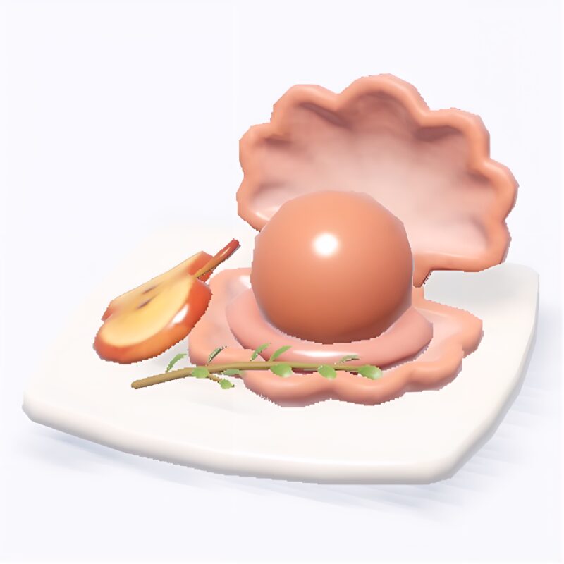 ホエールシーズンの料理『ミニアップルパールケーキ』の画像