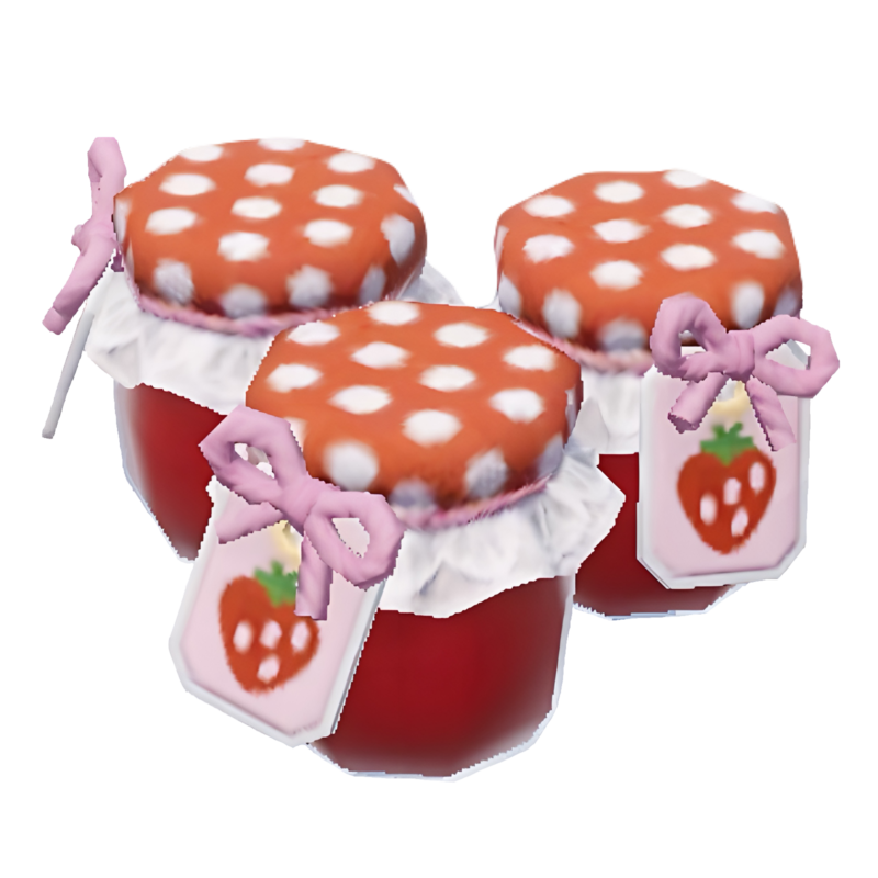 ホエールシーズン料理の食材『いちごジャム』のハートピアスローライフのゲーム画像