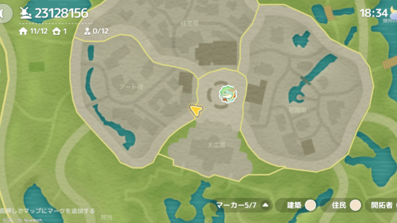 風物紀の場所を示したハートピアスローライフの地図