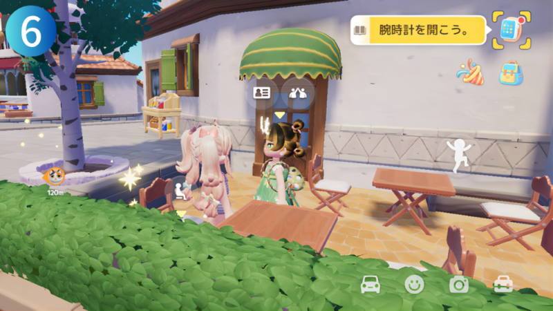アイコン『腕時計』が写ったハートピアスローライフのゲーム画像