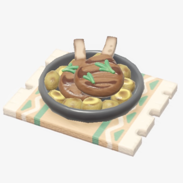 原始の呼び声料理『ジャガイモ焼き肉』