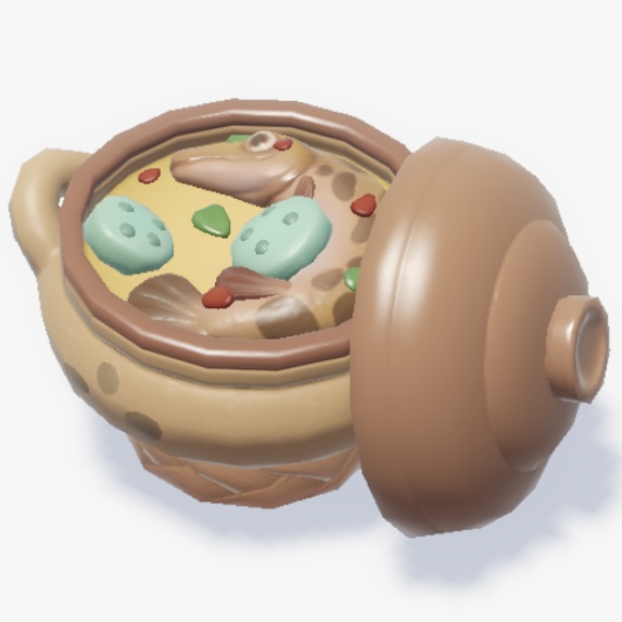 「原始の呼び声」の料理『サボテンとペールゴールドガーのスープ』の画像