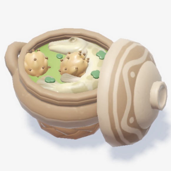 原始の呼び声料理『サボテンとシルバーガーのスープ』
